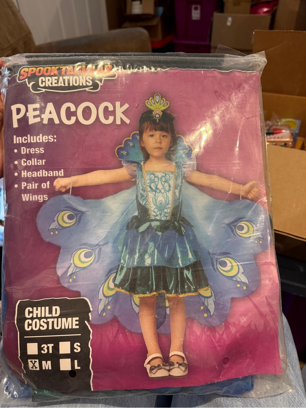 Spooktacular Creations Kids Peacock Costume - Blue
